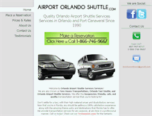 Tablet Screenshot of airportorlandoshuttle.com
